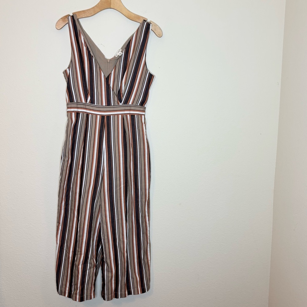 MIAMI Multicolor Striped V-Neck Jumpsuit
